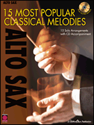 cover 15 MOST POPULAR CLASSICAL MELODIES ALTO SAX BK/CD cover